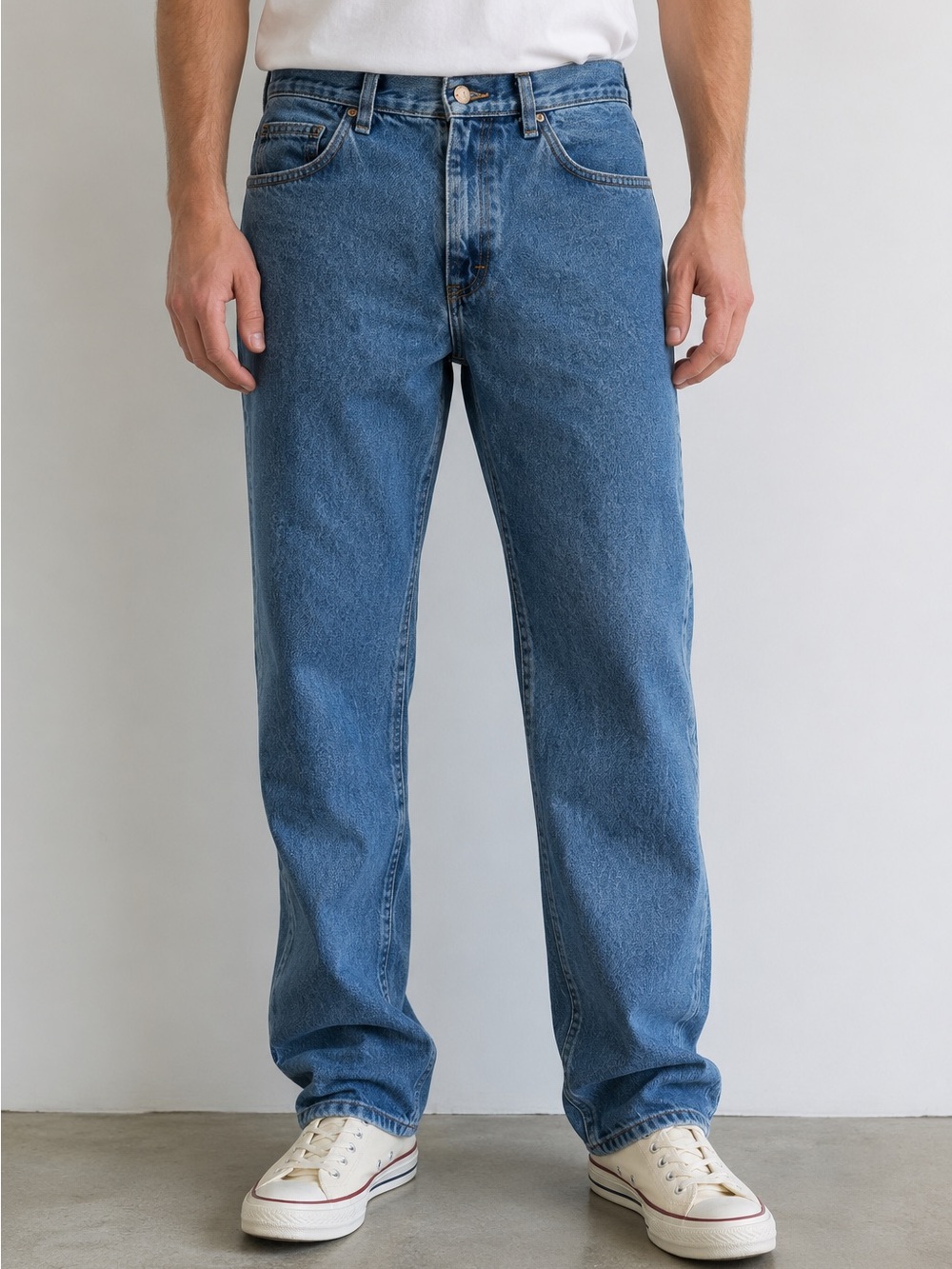 Rustler Classic Straight Leg Jeans 34x29 Medium Wash 100% Cotton